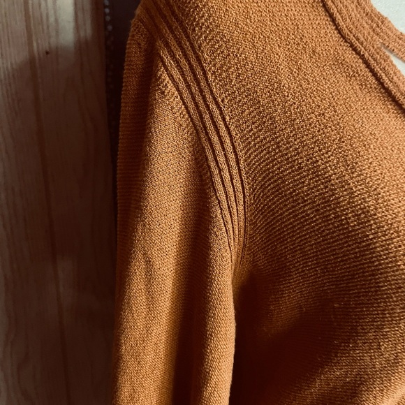 FREE PEOPLE Orange Fall-leaf colored Knit Criss Cross Tunic - Picture 8 of 8